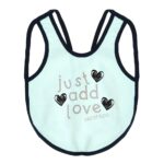 Multi-colors Printed Bib with diaper back size 38*29cm (2 Pieces) Girl g - Mix and Max - Colors: Fuchsia, Grey, and Light Blue - Sizes: 0-18 - Image 7