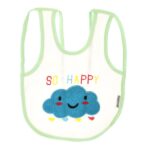 ⁦Multi-color Bib with embroidery diaper back size 38*29cm (2 Pieces) - Mix and Max - Colors: Fuchsia, Grey, and Light Blue - Sizes: 0-18⁩ - الصورة ⁦28⁩