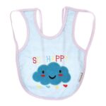 ⁦Multi-color Bib with embroidery diaper back size 38*29cm (2 Pieces) - Mix and Max - Colors: Fuchsia, Grey, and Light Blue - Sizes: 0-18⁩ - الصورة ⁦27⁩