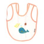 ⁦Multi-color Bib with embroidery diaper back size 38*29cm (2 Pieces) - Mix and Max - Colors: Fuchsia, Grey, and Light Blue - Sizes: 0-18⁩ - الصورة ⁦23⁩