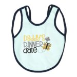 Multi-colors Printed Bib with diaper back size 38*29cm (2 Pieces) Girl g - Mix and Max - Colors: Fuchsia, Grey, and Light Blue - Sizes: 0-18 - Image 21