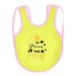 Multi-colors Printed Bib with diaper back size 38*29cm (2 Pieces) Girl g - Mix and Max - Colors: Fuchsia, Grey, and Light Blue - Sizes: 0-18 - Image 30