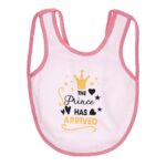 Multi-colors Printed Bib with diaper back size 38*29cm (2 Pieces) Girl g - Mix and Max - Colors: Fuchsia, Grey, and Light Blue - Sizes: 0-18 - Image 29