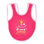 Multi-colors Printed Bib with diaper back size 38*29cm (2 Pieces) Girl g - Mix and Max - Colors: Fuchsia, Grey, and Light Blue - Sizes: 0-18 - Image 25