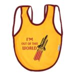 ⁦Multi-colors Printed Bib with diaper back size 38*29cm (2 Pieces) Boys b - Mix and Max - Colors: Fuchsia, Grey, and Light Blue - Sizes: 0-18⁩ - الصورة ⁦4⁩