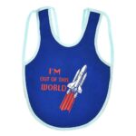 ⁦Multi-colors Printed Bib with diaper back size 38*29cm (2 Pieces) Boys b - Mix and Max - Colors: Fuchsia, Grey, and Light Blue - Sizes: 0-18⁩ - الصورة ⁦11⁩