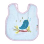⁦Multi-color Bib with embroidery diaper back size 38*29cm (2 Pieces) - Mix and Max - Colors: Fuchsia, Grey, and Light Blue - Sizes: 0-18⁩ - الصورة ⁦16⁩
