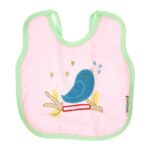 ⁦Multi-color Bib with embroidery diaper back size 38*29cm (2 Pieces) - Mix and Max - Colors: Fuchsia, Grey, and Light Blue - Sizes: 0-18⁩ - الصورة ⁦15⁩