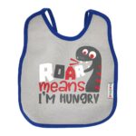 ⁦Multi-colors Printed Bib with diaper back size 38*29cm (2 Pieces) Boys b - Mix and Max - Colors: Fuchsia, Grey, and Light Blue - Sizes: 0-18⁩ - الصورة ⁦16⁩