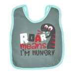 ⁦Multi-colors Printed Bib with diaper back size 38*29cm (2 Pieces) Boys b - Mix and Max - Colors: Fuchsia, Grey, and Light Blue - Sizes: 0-18⁩ - الصورة ⁦17⁩