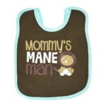 ⁦Multi-colors Printed Bib with diaper back size 38*29cm (2 Pieces) Boys b - Mix and Max - Colors: Fuchsia, Grey, and Light Blue - Sizes: 0-18⁩ - الصورة ⁦20⁩