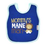 ⁦Multi-colors Printed Bib with diaper back size 38*29cm (2 Pieces) Boys b - Mix and Max - Colors: Fuchsia, Grey, and Light Blue - Sizes: 0-18⁩ - الصورة ⁦19⁩