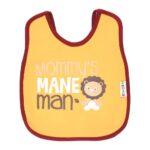 ⁦Multi-colors Printed Bib with diaper back size 38*29cm (2 Pieces) Boys b - Mix and Max - Colors: Fuchsia, Grey, and Light Blue - Sizes: 0-18⁩ - الصورة ⁦25⁩