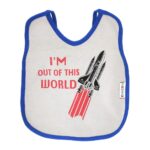 ⁦Multi-colors Printed Bib with diaper back size 38*29cm (2 Pieces) Boys b - Mix and Max - Colors: Fuchsia, Grey, and Light Blue - Sizes: 0-18⁩ - الصورة ⁦27⁩