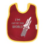 ⁦Multi-colors Printed Bib with diaper back size 38*29cm (2 Pieces) Boys b - Mix and Max - Colors: Fuchsia, Grey, and Light Blue - Sizes: 0-18⁩ - الصورة ⁦32⁩