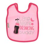 Multi-colors Printed Bib with diaper back size 38*29cm (2 Pieces) Girl g - Mix and Max - Colors: Fuchsia, Grey, and Light Blue - Sizes: 0-18 - Image 33