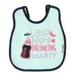Multi-colors Printed Bib with diaper back size 38*29cm (2 Pieces) Girl g - Mix and Max - Colors: Fuchsia, Grey, and Light Blue - Sizes: 0-18 - Image 61