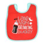 Multi-colors Printed Bib with diaper back size 38*29cm (2 Pieces) Girl g - Mix and Max - Colors: Fuchsia, Grey, and Light Blue - Sizes: 0-18 - Image 60