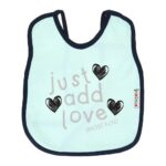 Multi-colors Printed Bib with diaper back size 38*29cm (2 Pieces) Girl g - Mix and Max - Colors: Fuchsia, Grey, and Light Blue - Sizes: 0-18 - Image 49