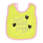 Multi-colors Printed Bib with diaper back size 38*29cm (2 Pieces) Girl g - Mix and Max - Colors: Fuchsia, Grey, and Light Blue - Sizes: 0-18 - Image 44