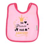 Multi-colors Printed Bib with diaper back size 38*29cm (2 Pieces) Girl g - Mix and Max - Colors: Fuchsia, Grey, and Light Blue - Sizes: 0-18 - Image 41