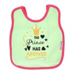 Multi-colors Printed Bib with diaper back size 38*29cm (2 Pieces) Girl g - Mix and Max - Colors: Fuchsia, Grey, and Light Blue - Sizes: 0-18 - Image 39