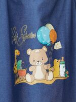 Nursing Baby Apron Cover for Breastfeeding Comfortable with Privacy mosquito Net Window Play Bear Jeans Mix and Max - Image 9