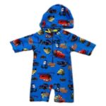 Baby One Piece Salobet Swimsuit (3 sizes From Zero to 18M) # A - Mix and Max - Sizes: 0-6 M, 12-18 M, 6-12 M