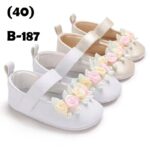 Baby Shoes 3 Sizes 1/2/3 (from Zero to 18 Months) #B187 - Mix and Max - Sizes: 0-6 M 11cm, 6-12 M 12cm, 12-18 M 13cm