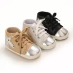 Baby Shoes 3 Sizes 1/2/3 (from Zero to 18 Months) #C685 - Mix and Max - Sizes: 0-6 M 11cm, 6-12 M 12cm, 12-18 M 13cm