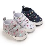 Baby Shoes 3 Sizes 1/2/3 (from Zero to 18 Months) #D37 - Mix and Max - Sizes: 0-6 M 11cm, 6-12 M 12cm, 12-18 M 13cm