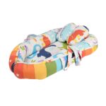 Baby Nest Bed for Newborns Portable Baby Lounger and Sleep Pod Dino Multi colors Mix and Max - Image 8