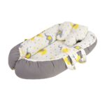 Baby Nest Bed for Newborns Portable Baby Lounger and Sleep Pod White Grey Mix and Max - Image 6