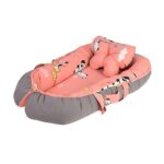 Baby Nest Bed for Newborns Portable Baby Lounger and Sleep Pod Simon Grey Mix and Max - Image 4