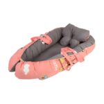 Baby Nest Bed for Newborns Portable Baby Lounger and Sleep Pod Simon Grey Mix and Max - Image 8