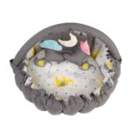 ⁦Baby Nest with Soft Toys and Mosquito Net Comfortable Infant Sleeping Bed Multi color Mix and Max⁩ - الصورة ⁦4⁩