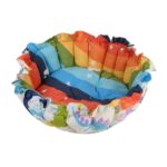 Baby Nest with Soft Toys and Mosquito Net Comfortable Infant Sleeping Bed Multi color Mix and Max