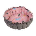 ⁦Baby Nest with Soft Toys and Mosquito Net – Comfortable Infant Sleeping Bed Pinky color Mix and Max⁩ - الصورة ⁦3⁩