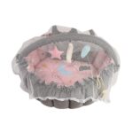 ⁦Baby Nest with Soft Toys and Mosquito Net – Comfortable Infant Sleeping Bed Pinky color Mix and Max⁩ - الصورة ⁦2⁩