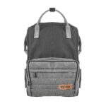 Premium Elegant Mum Large Diaper Backpack bag waterproof - Mix and Max - Grey and Black - Image 12