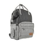 Premium Elegant Mum Large Diaper Backpack bag waterproof - Mix and Max - Grey and Black - Image 11