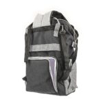 Premium Elegant Mum Large Diaper Backpack bag waterproof - Mix and Max - Grey and Black - Image 8