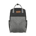 Premium Elegant Mum Large Diaper Backpack bag waterproof - Mix and Max - Grey and Black2 - Image 2