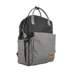Premium Elegant Mum Large Diaper Backpack bag waterproof multifunction SET 4 in 1 - Mix and Max - Black and Grey 2 - Image 5
