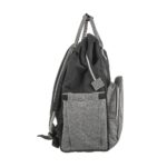 Premium Elegant Mum Large Diaper Backpack bag waterproof - Mix and Max - Grey and Black2 - Image 7
