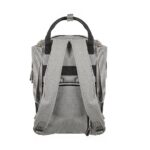 Premium Elegant Mum Large Diaper Backpack bag waterproof multifunction SET 4 in 1 - Mix and Max - Grey and Black - Image 8