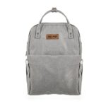 Premium Elegant Mum Large Diaper Backpack bag waterproof - Mix and Max - Grey4 - Image 2