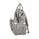Premium Elegant Mum Large Diaper Backpack bag waterproof - Mix and Max - Grey4 - Image 10