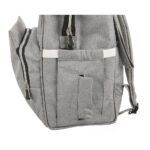 Premium Elegant Mum Large Diaper Backpack bag waterproof - Mix and Max - Grey4 - Image 11
