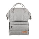 Premium Elegant Mum Large Diaper Backpack bag waterproof multifunction SET 4 in 1 - Mix and Max - Grey 3 - Image 7